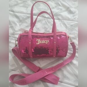 New juicy couture hot pink sequin mini shoulder bag